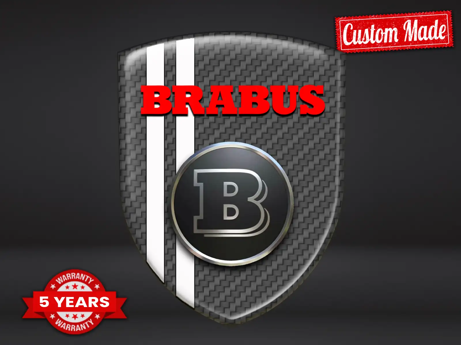 Brabus Impresión Parachoques Deporte Premium Alta Calidad